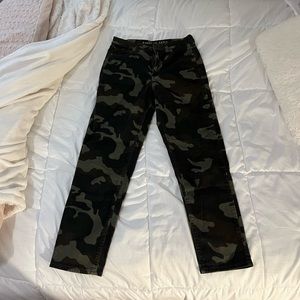 AE Corduroy Camo Mom Jeans